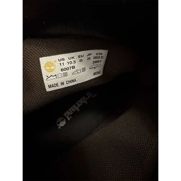 Timberland Men's Brown 6 Inch Waterproof Boots Size 11 - Picture 10 of 10